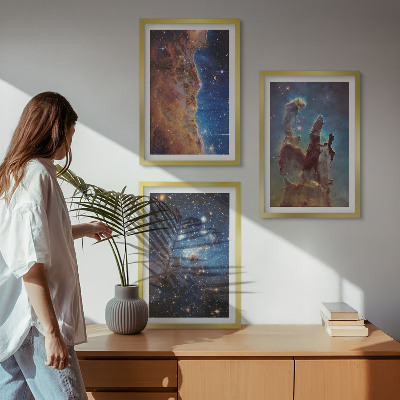 Sada nástenných dekorácií Vesmírne krajiny galaxií