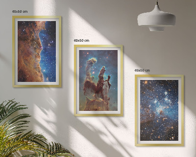 Sada nástenných dekorácií Vesmírne krajiny galaxií