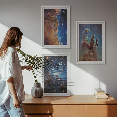 Sada nástenných dekorácií Vesmírne krajiny galaxií