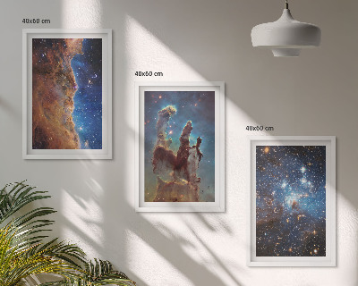 Sada nástenných dekorácií Vesmírne krajiny galaxií