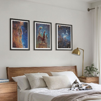 Sada nástenných dekorácií Vesmírne krajiny galaxií