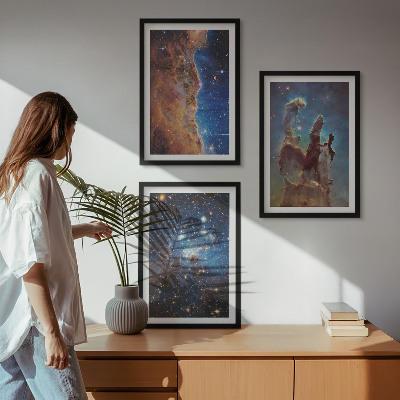 Sada nástenných dekorácií Vesmírne krajiny galaxií