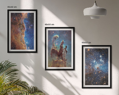 Sada nástenných dekorácií Vesmírne krajiny galaxií