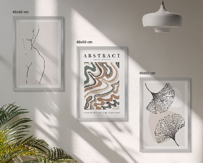 Sada nástenných dekorácií Abstraktné boho vzory tvary