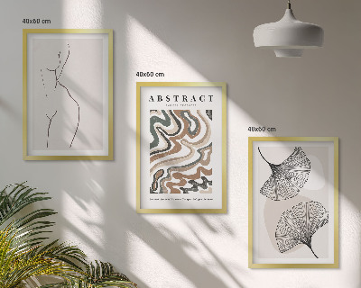 Sada nástenných dekorácií Abstraktné boho vzory tvary