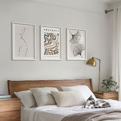 Sada nástenných dekorácií Abstraktné boho vzory tvary