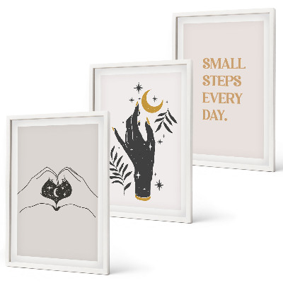 Nástenná galéria Minimalistické boho ilustrácie
