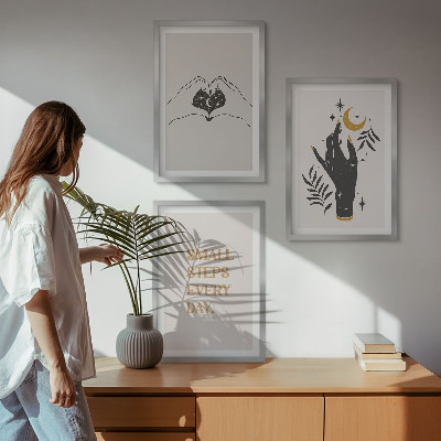 Nástenná galéria Minimalistické boho ilustrácie