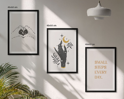 Nástenná galéria Minimalistické boho ilustrácie