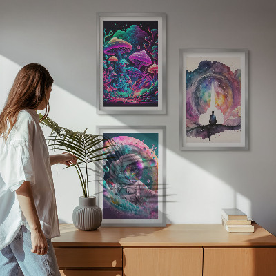 Sada nástenných dekorácií Farebné ilustrácie fantasy umenia