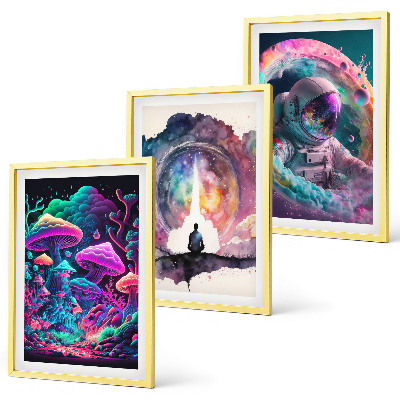 Sada nástenných dekorácií Farebné ilustrácie fantasy umenia