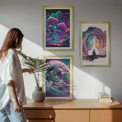 Sada nástenných dekorácií Farebné ilustrácie fantasy umenia