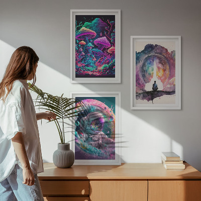 Sada nástenných dekorácií Farebné ilustrácie fantasy umenia