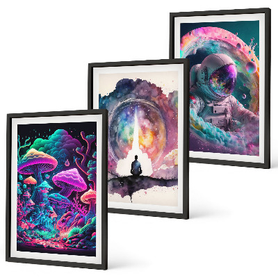 Sada nástenných dekorácií Farebné ilustrácie fantasy umenia