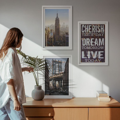 Nástenná galéria Citát z newyorských krajín