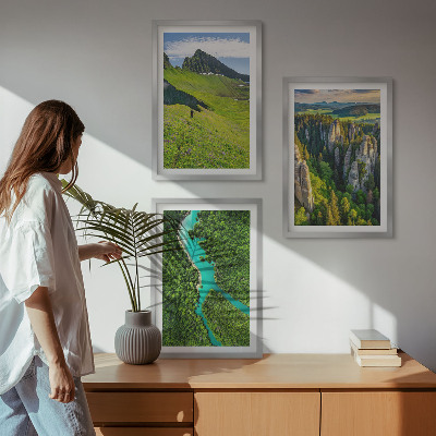 Nástenná galéria Zelené hory rieka skaly