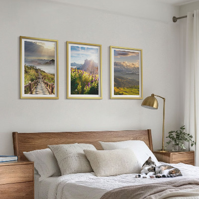 Nástenná galéria Horská krajina s kvetmi