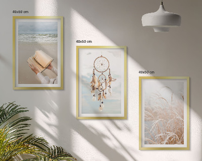 Sada nástenných dekorácií Pokojné letné boho krajiny
