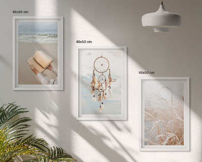 Sada nástenných dekorácií Pokojné letné boho krajiny