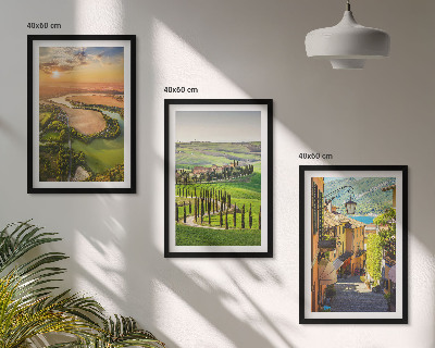 Sada nástenných dekorácií Talianske krajiny, riečna ulica