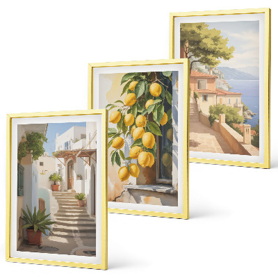 Sada nástenných dekorácií Výhľad na more z Lemon Streets