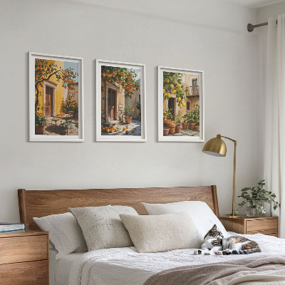 Sada nástenných dekorácií Citrusové ovocné rastliny do záhrady