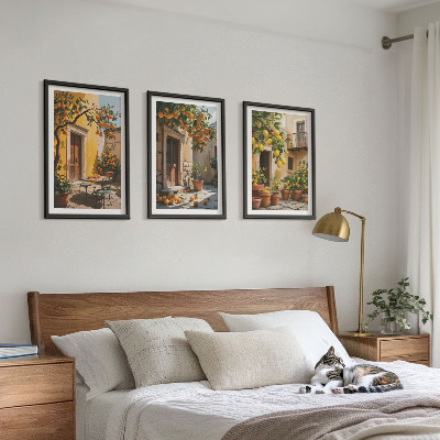 Sada nástenných dekorácií Citrusové ovocné rastliny do záhrady
