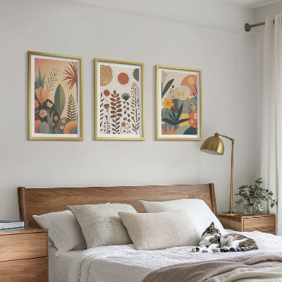 Nástenná galéria Boho rastlinné vzory príroda