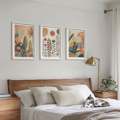Nástenná galéria Boho rastlinné vzory príroda