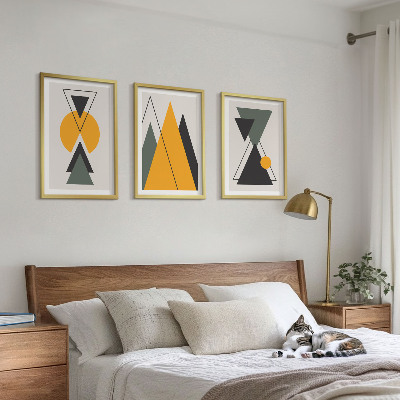 Nástenná galéria Abstraktné geometrické tvary