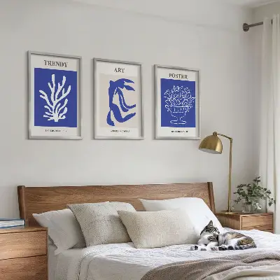 Nástenná galéria abstraktné plagáty v štýle Matisse