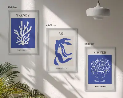 Nástenná galéria abstraktné plagáty v štýle Matisse
