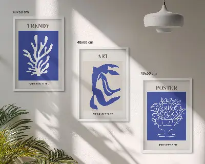 Nástenná galéria abstraktné plagáty v štýle Matisse
