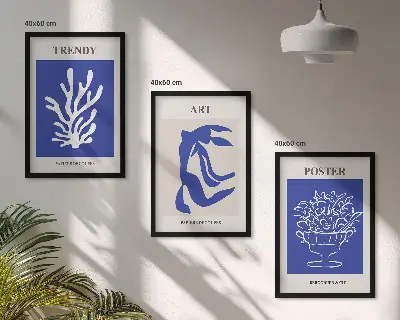Nástenná galéria abstraktné plagáty v štýle Matisse
