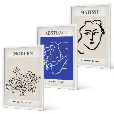 Sada nástenných dekorácií moderné plagáty v štýle Matisse
