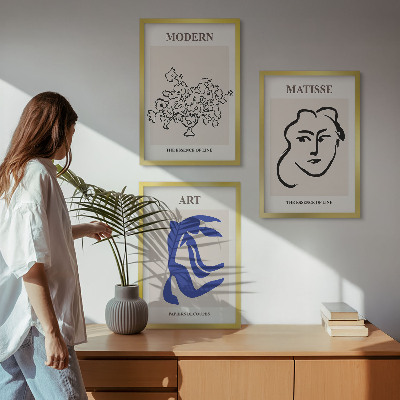 Nástenná galéria Abstraktné minimalistické plagáty
