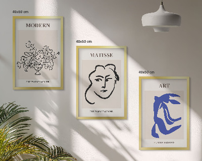 Nástenná galéria Abstraktné minimalistické plagáty