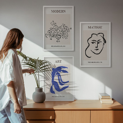 Nástenná galéria Abstraktné minimalistické plagáty