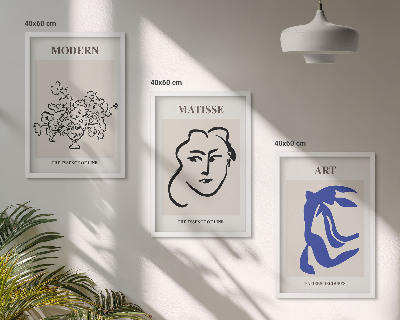 Nástenná galéria Abstraktné minimalistické plagáty