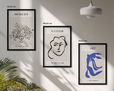 Nástenná galéria Abstraktné minimalistické plagáty