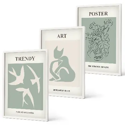 Sada nástenných dekorácií štýlové ilustrácie v štýle Matisse