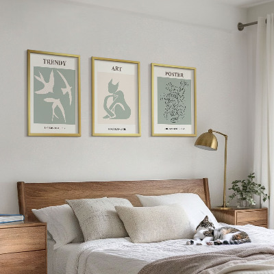 Sada nástenných dekorácií Matisseove štýlové ilustrácie