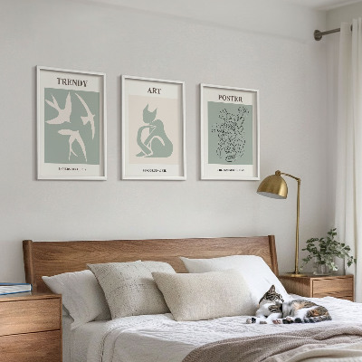 Sada nástenných dekorácií Matisseove štýlové ilustrácie