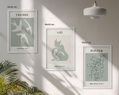 Sada nástenných dekorácií Matisseove štýlové ilustrácie