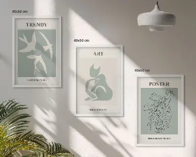 Sada nástenných dekorácií štýlové ilustrácie v štýle Matisse