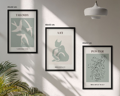 Sada nástenných dekorácií Matisseove štýlové ilustrácie