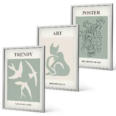 Sada nástenných dekorácií štýlové ilustrácie v štýle Matisse