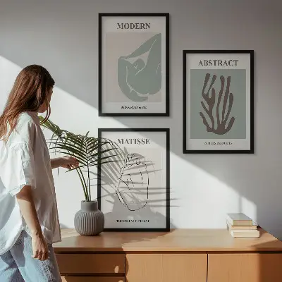 Nástenná galéria štýlové abstraktné obrazy v štýle Matisse