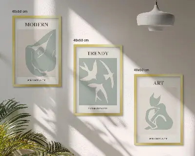 Nástenná galéria abstraktné postavy v štýle Matisse