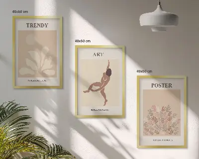 Nástenná galéria abstraktné formy v štýle Matisse